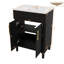 Meuble-lavabo compact de 24 po avec lavabo encastré en céramique, meuble-lavabo autoportant à une cuve et armoire de salle de bain-504098535