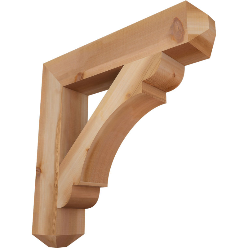 Olympic Craftsman Bracket, 32"H x 5.5"W x 32"D, Western Red Cedar (Smooth)