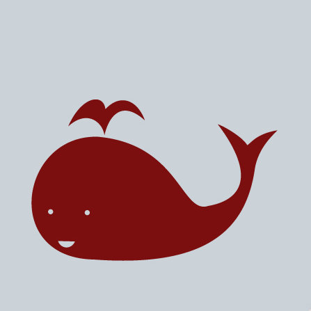 Décalcomanie murale baleine, Canneberge