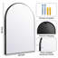 Vallerie Oversized 36 x 24 inches Metal Arch Wall Mirror for Bathroon / Vanity-1233316608-1242691902