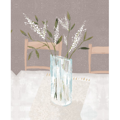 Glass Vase at Table - Painting Print