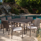 Rhead Square 8 - Person 64'' Long Dining Set with Cushions