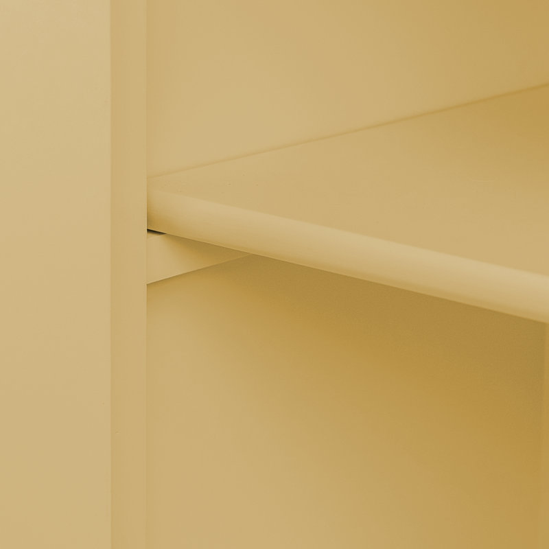 Bodee 240cm H x 300cm W Library Bookcase, Beige