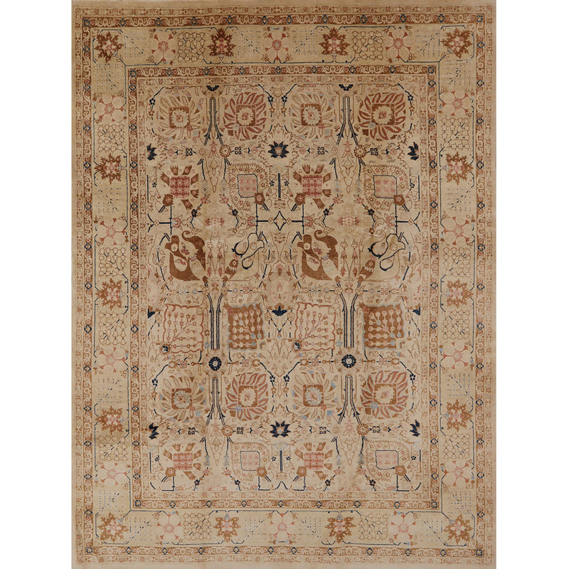 Tapis brun à motif oriental, Rectangle 5 pi x 8 pi