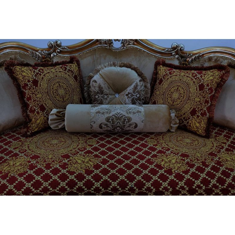 Saint Germain Loveseat, Red/Burgundy