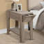 Table d'appoint, côté, bout, rangement, lampe, salon, chambre à coucher, stratifié, transitionnel-1444073740
