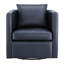 Fauteuil demi-tonneau pivotant en similicuir-764420388