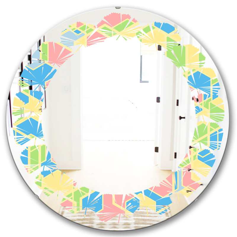 Miroir mural Leaves Abstract II, H 23,6 po x l 23,6 po