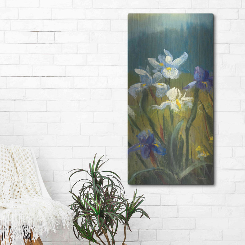 " Wild Iris III " by Carol Rowan, 48" H x 24" W