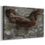 Poule rouge sur toile tendue-1327682711