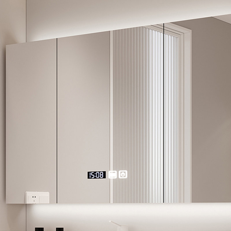 Armoire de salle de bain simple de style crème, H 19,7 po x l 51,2 po x P 19,7 po, Blanc cassé