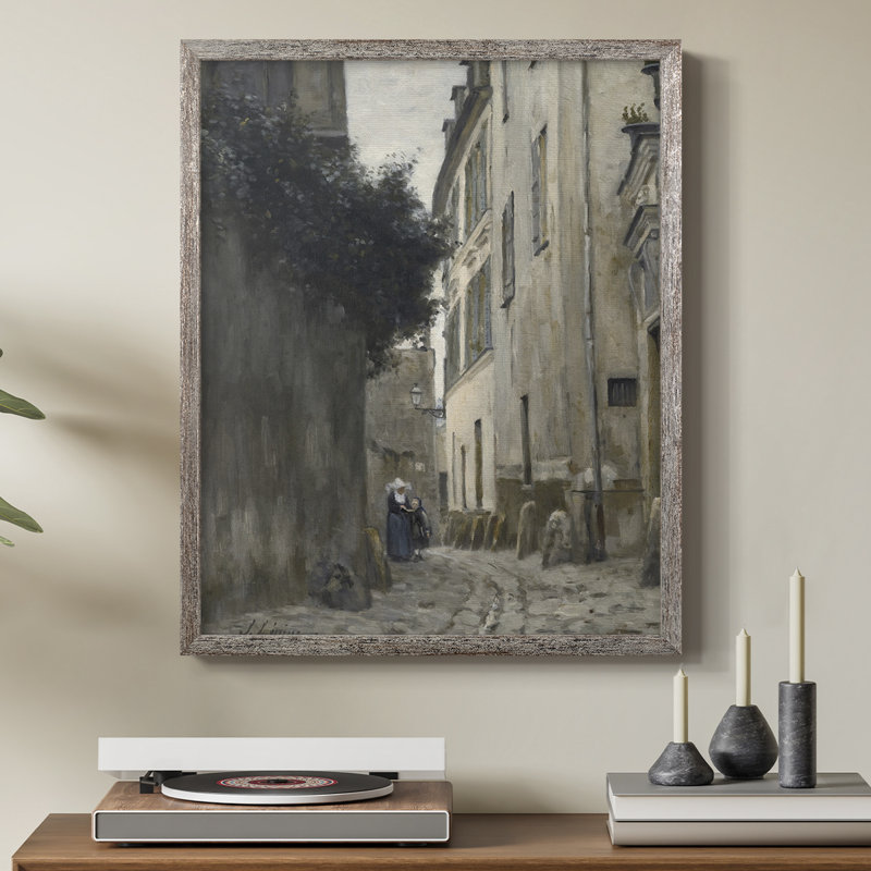 Reproduction encadrée vintage en bois massif Lxxvii