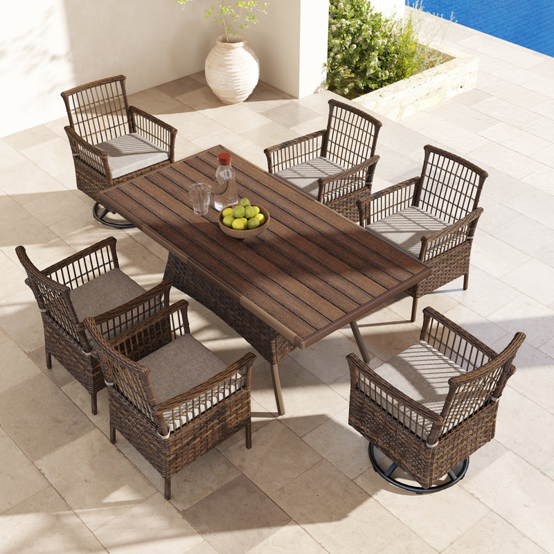 6 - Person Rectangular Outdoor Dining Set
