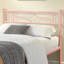 Structure de lit simple avec lit plateforme et tête de lit en métal, sommier sans sommier-350169991-295119358