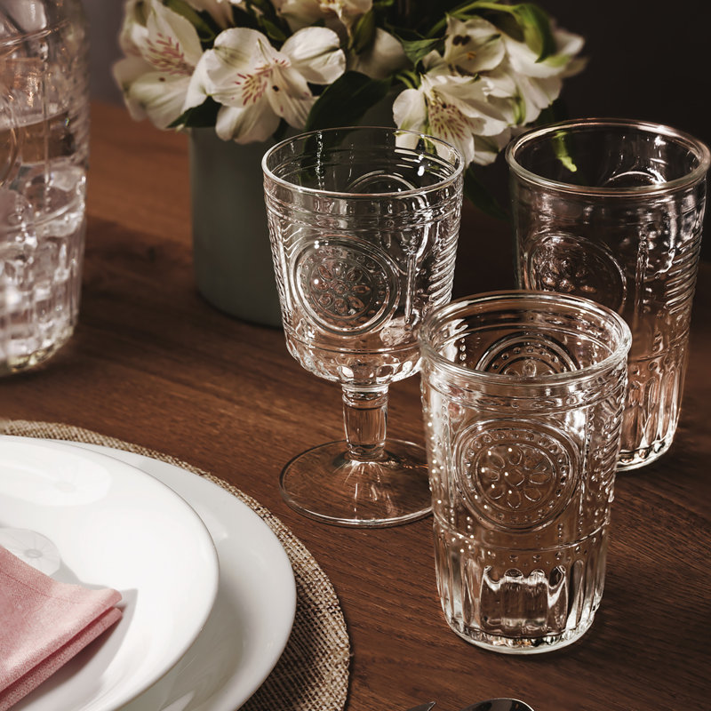 Romantiques 16 oz. Verres Cooler, bleu clair