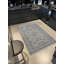 Tapis décoratif à motif floral à motif floral traditionnel beige et gris-1270615425
