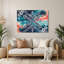 Art mural hawaïen à motif tribal beige-807503836