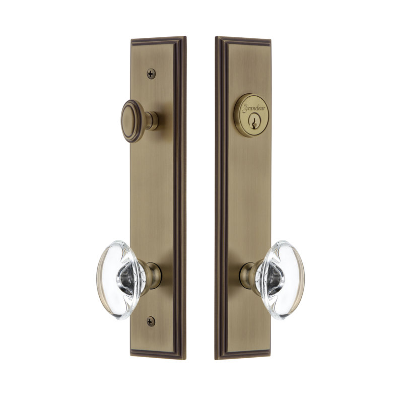 Ensemble d'entrée haut Carré, Laiton rétro, 2.75"