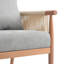 Fauteuil tressé en bois rembourré-17721584