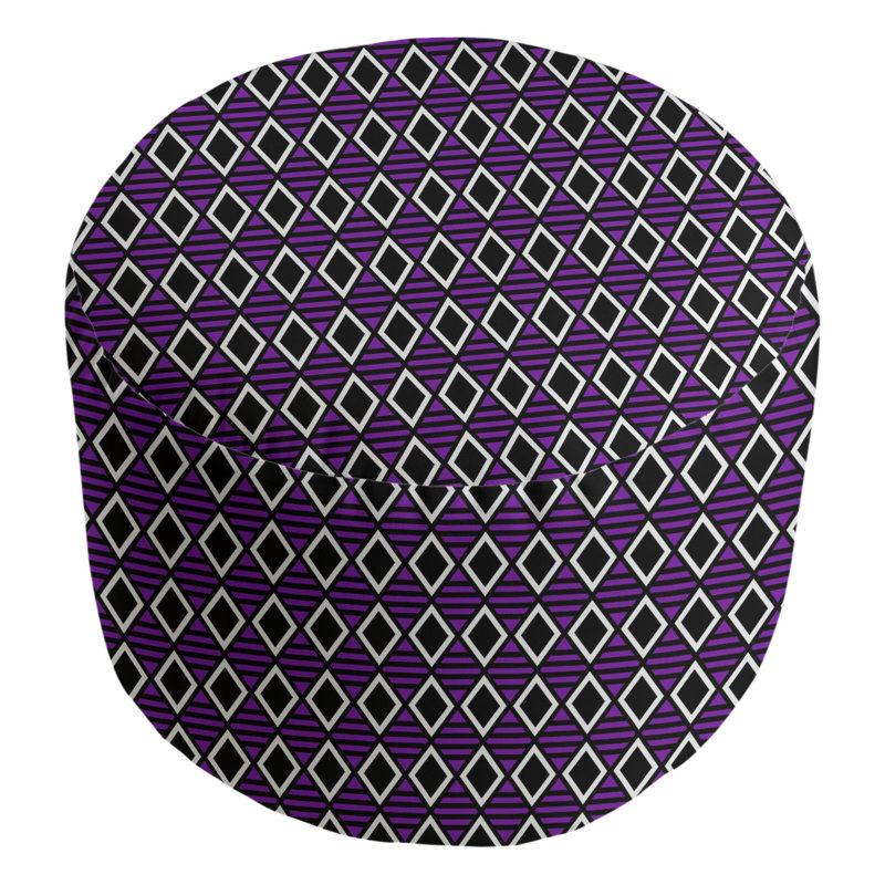 Repose-pieds Avicia, Confiture mauve / blanc