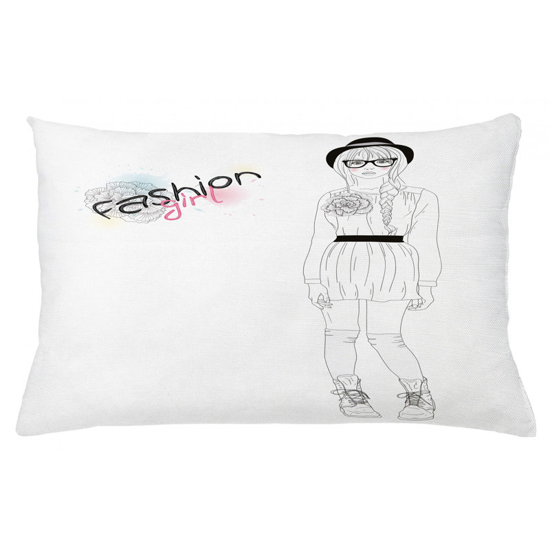 Housse de coussin lombaire intérieur/extérieur adolescent room, 16 po x 26 po