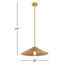 Luminaire suspendu réglable en hauteur à 1 lumière Lilliana-156787327-156787326