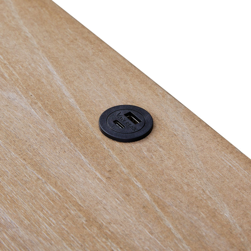 Petite table de chevet avec tablette ouverte