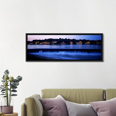 " Boathouse Row Lit Up At DuskPhiladelphia, Pennsylvania, USA " by Panoramic Images