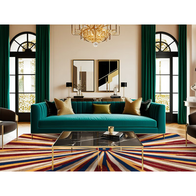  Tapis hawaïen lavable Sun Rays