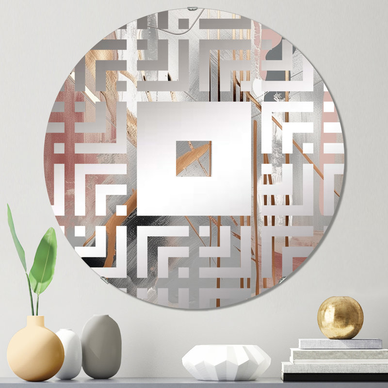 Dafni - Miroir mural carré, 23,6 po x 23,6 po
