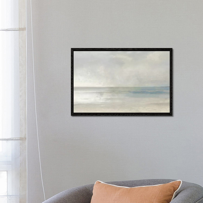 Pastel Seascape III 1 Piece Wall Art on Canvas, 101.6 cm H x 66.04 cm W, Black Framed