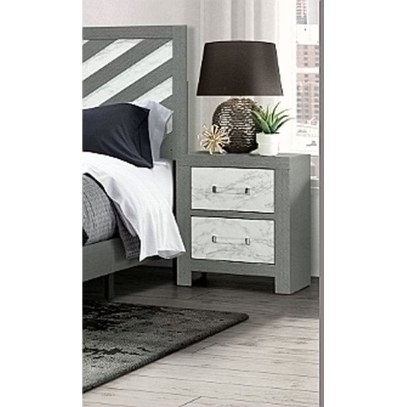GREY NIGHTSTAND