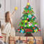 Arbre de Noël en feutre bricolage 3,3 pi avec 32 pièces, arbre de Noël mural, mon premier arbre de Noël