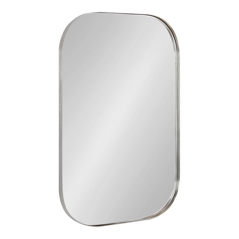 Miroir décoratif Slade, 30 po x 20 po, Argent