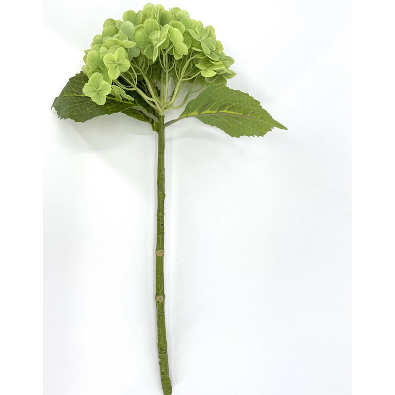 Grand Real Hortensia 1 tige Real Touch, Vert foncé