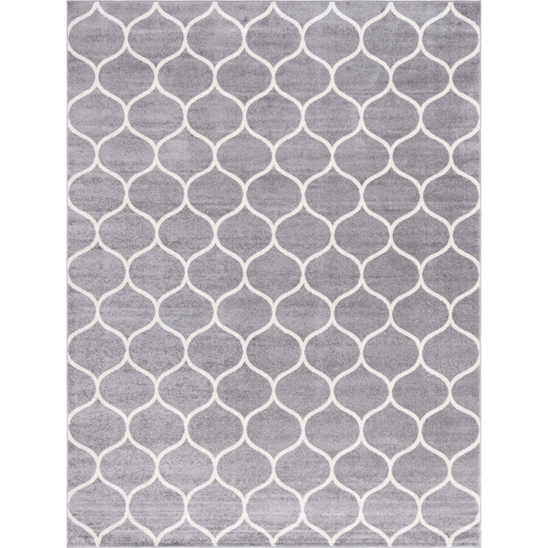 Tapis gris clair Lllan, Rectangle 10 pi x 13 pi 1 po
