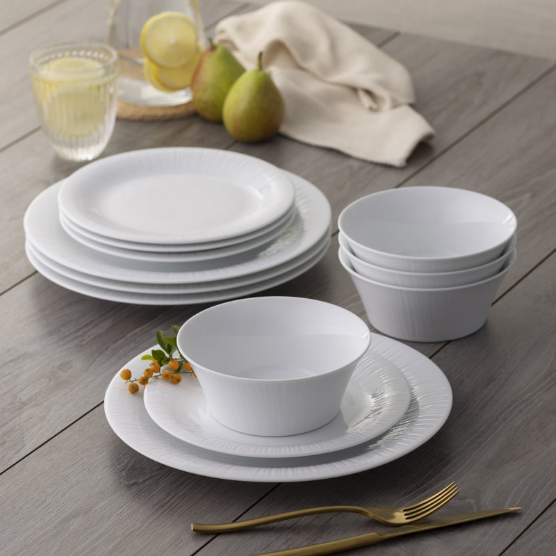 Service de table 12 pièces, service pour 4 Noritake Conifere