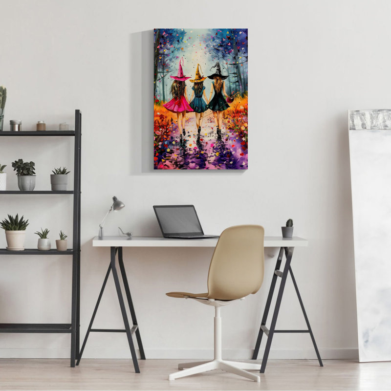 Élégante fleur dorée, peinture sur toile, décoration intérieure, H 20 po x l 30 po