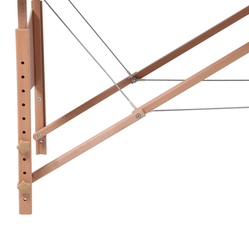 Table pliante réglable 73 po, Noir