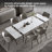 Gheorghi 62.9" to 94.4" Extendable Dining Tables for 6 to 10 - Rectangle White Dining Table