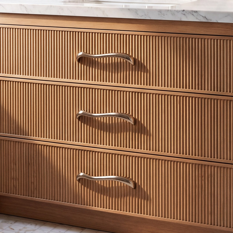 Portia Novelty Pull, Silicon Bronze Rust