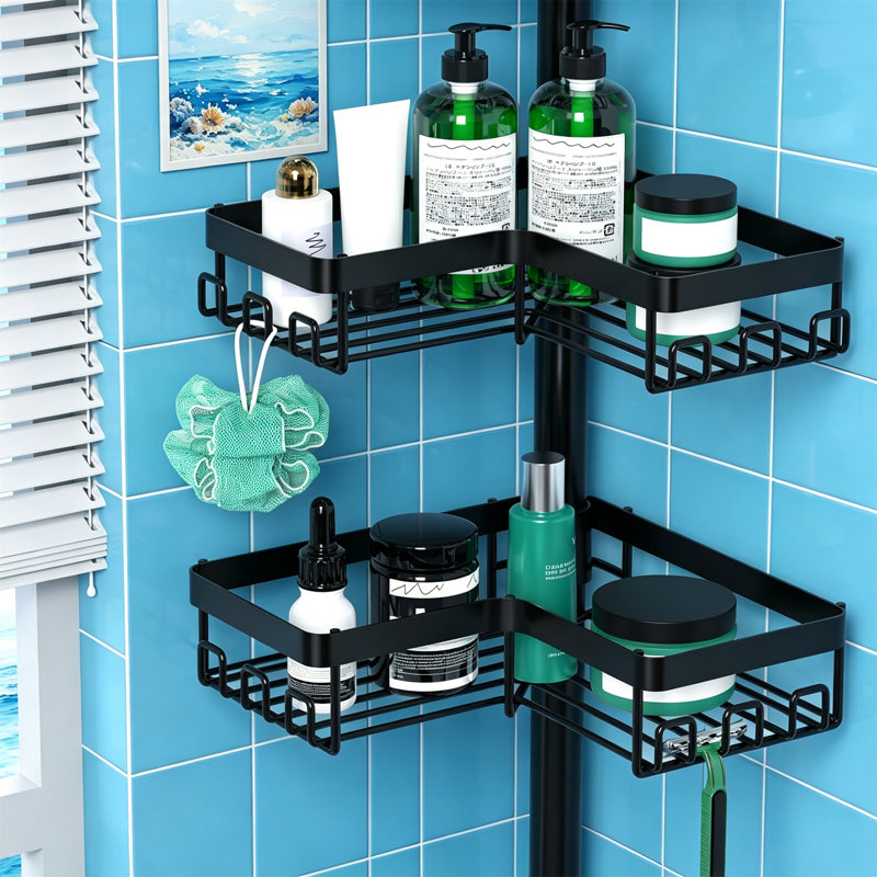 Suction Stainless Steel Shower Caddy