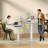 Electric Standing Desk With 4 Under-desk Drawers, Height-adjustable Desk With Built-in Power Outlets,standing Desk With Reversible Structure,home Office Desk With Hidden Desk-mounted Cable Management Tray-1255763393-1250950425