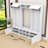 Modern Hall Tree with Storage Cabinets, Adjustable Shelves, Hooks, and Bench Seating for Entryway-289948473