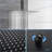 Dual Shower Head - 16 Inch Ceiling Mount Square Shower System With Rough-In Valve-126529063