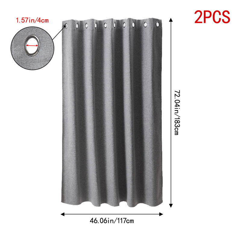 Sheer Curtain, Grey, 117cm Width x 183cm Drop