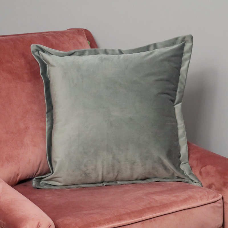 Carrera Square Throw Cushion, Light Grey
