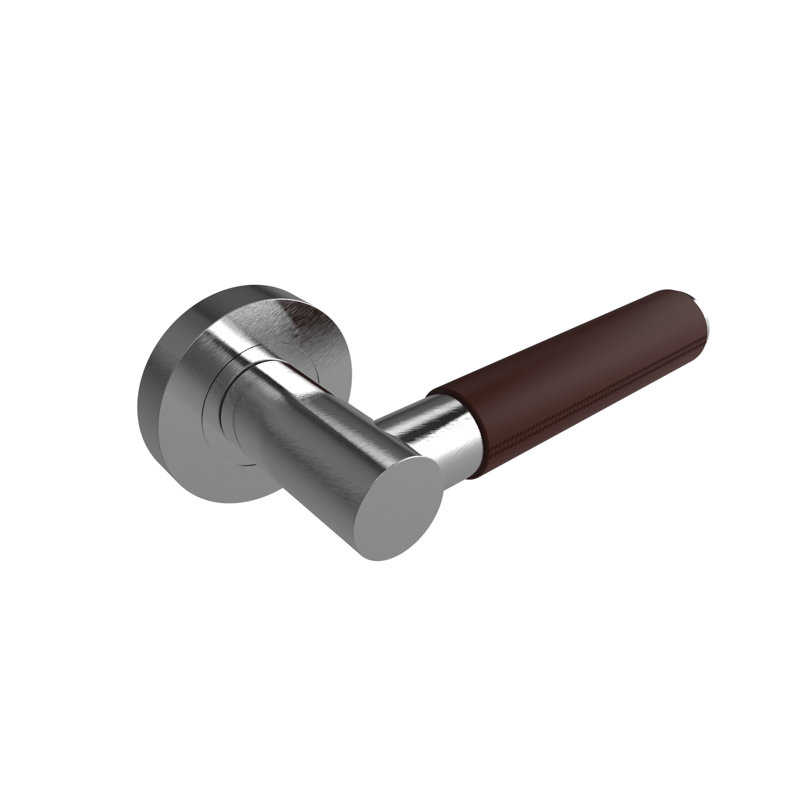 Ascot Helena Door Handle, Satin Chrome