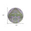 Tapis rond lavable oriental vert olive et mauve 8 pi