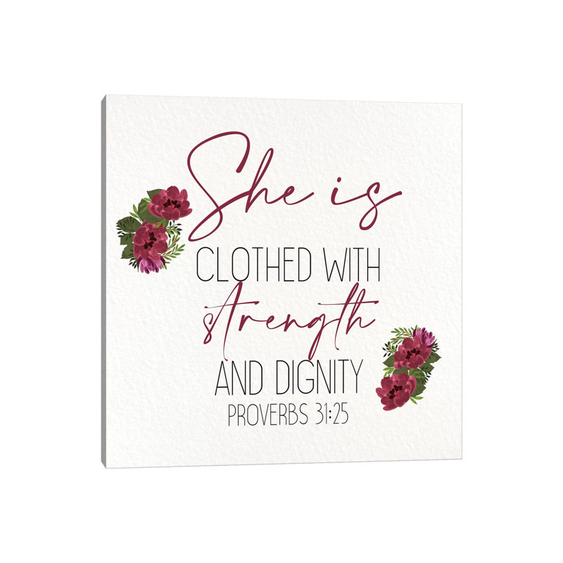 She Is Clothed II by Kimberly Allen - Print on Canvas, Wrapped Canvas, 30.48cm H x 30.48cm W x 1.91cm D